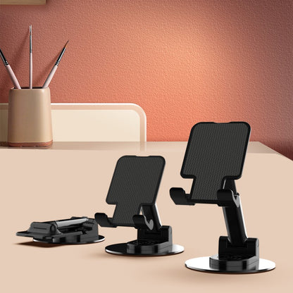 CCT21 Universal 360-degree Foldable Cell Phone Stand Silicone+ABS Desktop Tablet Phone Holder for Watching Videos, Playing Game