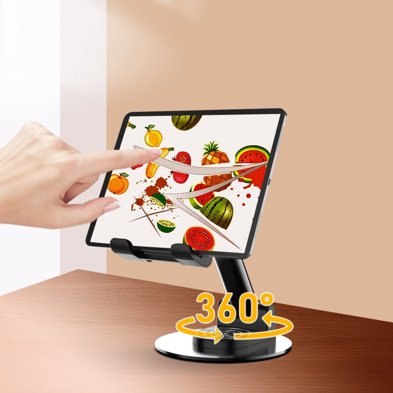 CCT21 Universal 360-degree Foldable Cell Phone Stand Silicone+ABS Desktop Tablet Phone Holder for Watching Videos, Playing Game