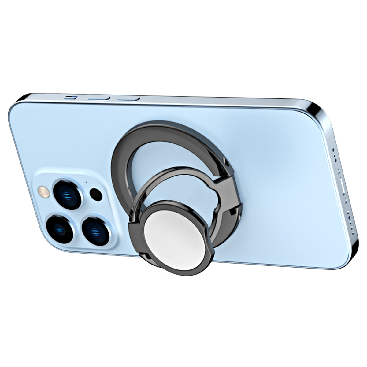 Magnetic Phone Ring Holder Kickstand Magnetic Car Mount Zinc Alloy Adjustable Foldable Phone Stand