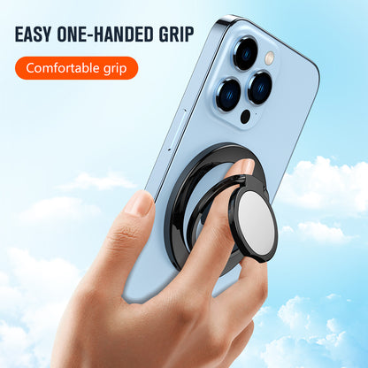 Magnetic Phone Ring Holder Kickstand Magnetic Car Mount Zinc Alloy Adjustable Foldable Phone Stand