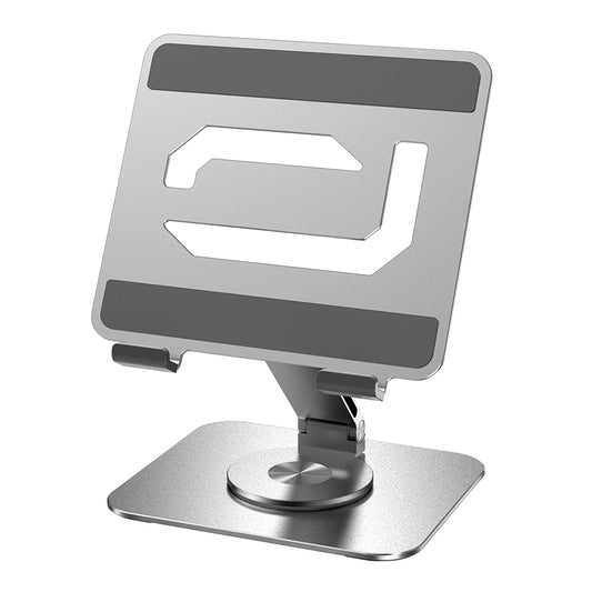 P022 Portable Desktop Tablet Stand Aluminum Alloy Tablet Computer Bracket Rotating Folding Phone Holder