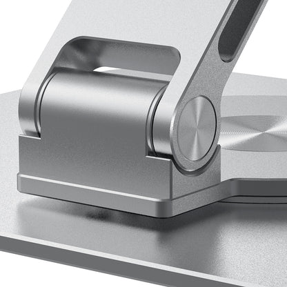 P022 Portable Desktop Tablet Stand Aluminum Alloy Tablet Computer Bracket Rotating Folding Phone Holder