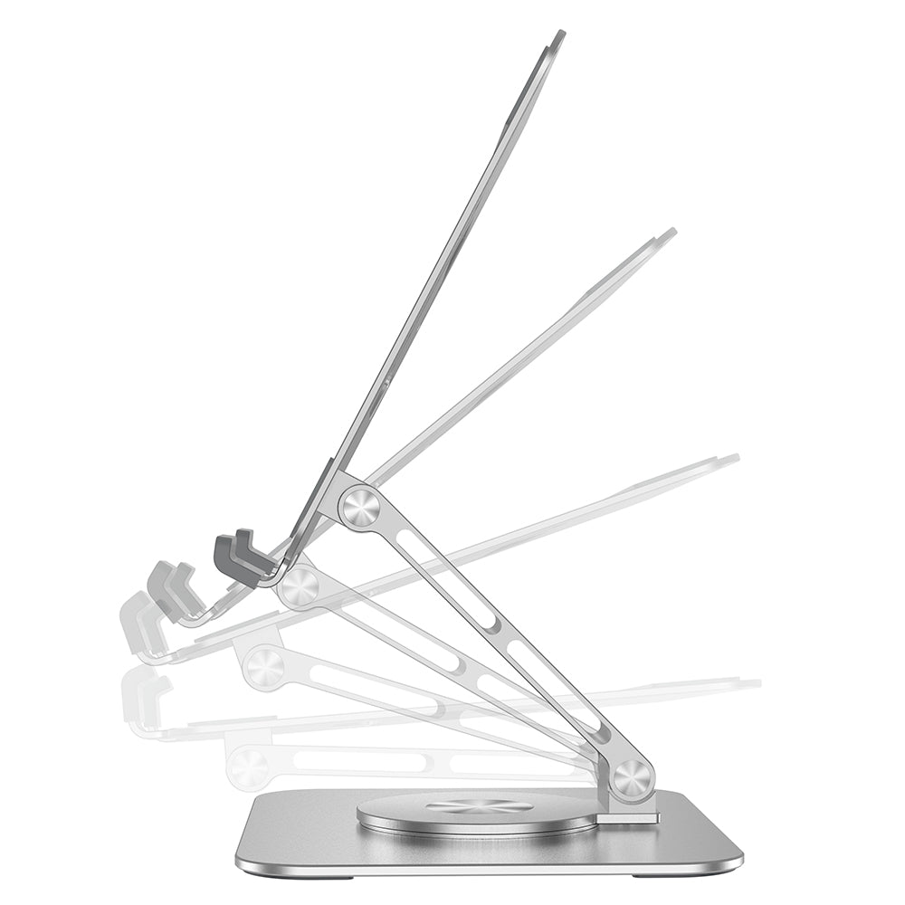 P022 Portable Desktop Tablet Stand Aluminum Alloy Tablet Computer Bracket Rotating Folding Phone Holder