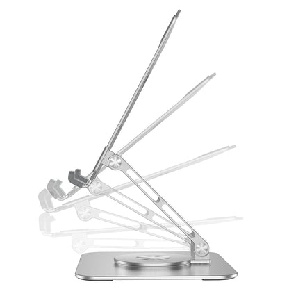 P022 Portable Desktop Tablet Stand Aluminum Alloy Tablet Computer Bracket Rotating Folding Phone Holder