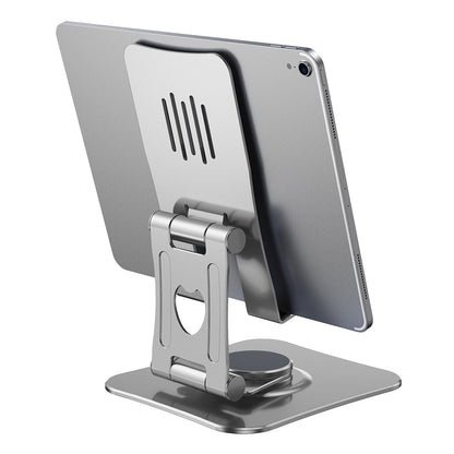 T635 Cell Phone Tablet Holder 360 Degree Rotating Aluminum Alloy Folding Stand Desktop Adjustable Portable Stand