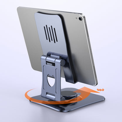 T635 Cell Phone Tablet Holder 360 Degree Rotating Aluminum Alloy Folding Stand Desktop Adjustable Portable Stand