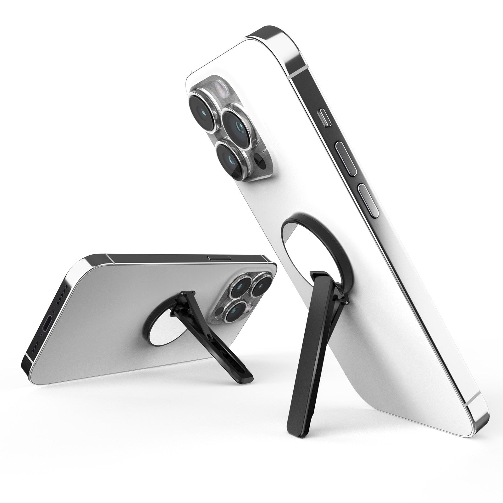Cell Phone Ultra Thin Kickstand Folding Phone Back Stand Rotating Aluminum Alloy Phone Holder