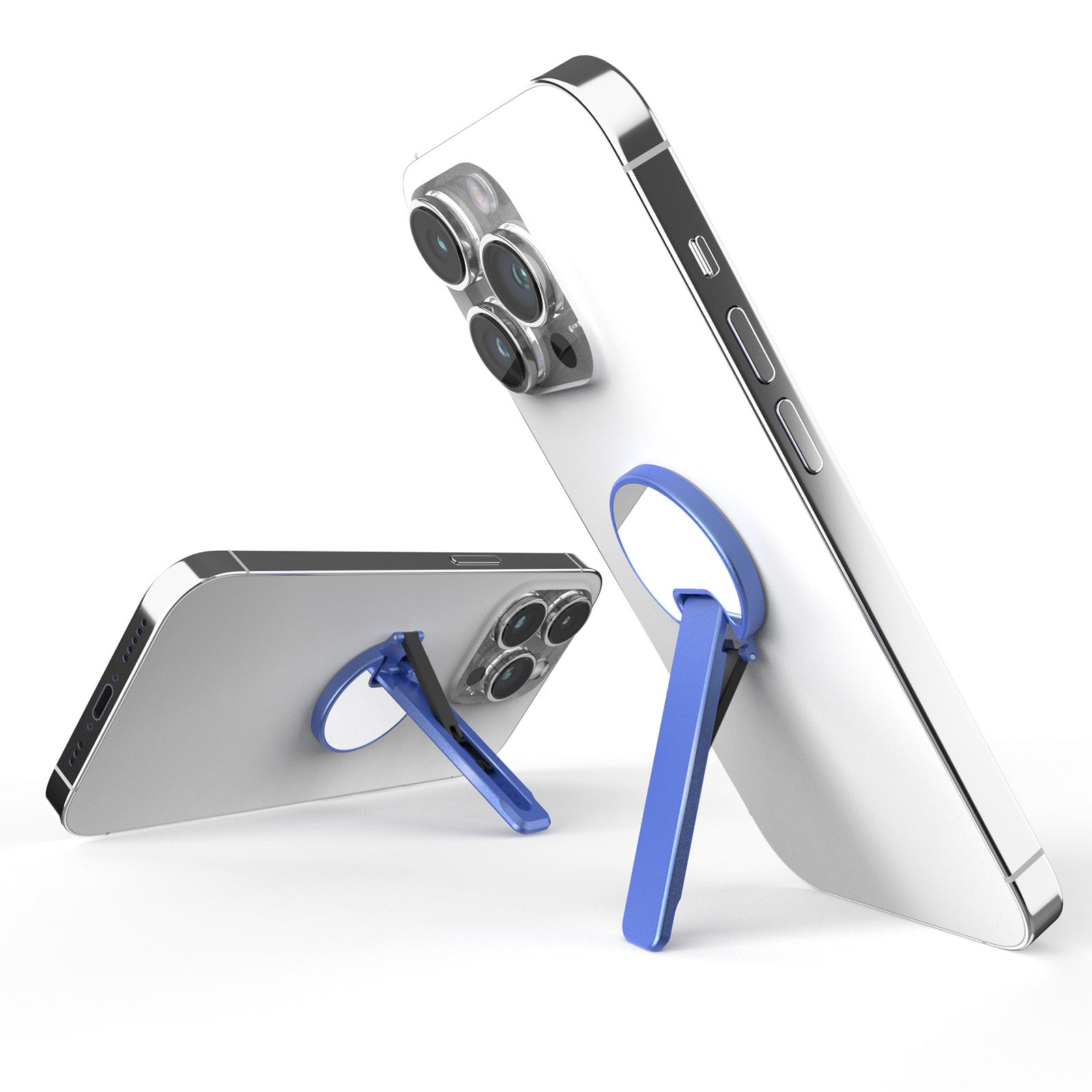 Cell Phone Ultra Thin Kickstand Folding Phone Back Stand Rotating Aluminum Alloy Phone Holder