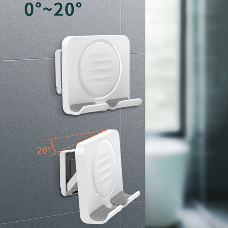 B86 Multi-Functional Rotating Wall-Mount Cell Phone Holder Desktop ABS+Silicone Tablet Stand
