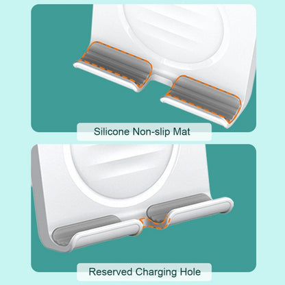 B86 Multi-Functional Rotating Wall-Mount Cell Phone Holder Desktop ABS+Silicone Tablet Stand