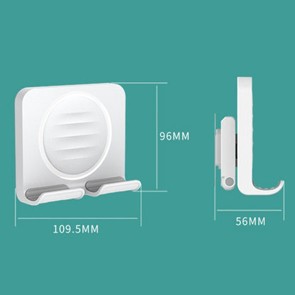 B86 Multi-Functional Rotating Wall-Mount Cell Phone Holder Desktop ABS+Silicone Tablet Stand