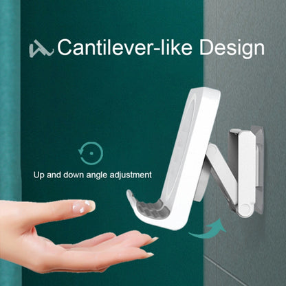 B86 Multi-Functional Rotating Wall-Mount Cell Phone Holder Desktop ABS+Silicone Tablet Stand