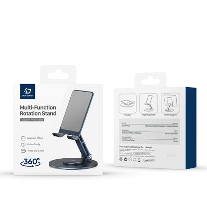 DUX DUCIS Aluminum Alloy 360-Degree Rotating Cell Phone Holder Adjustable Desk Phone Stand