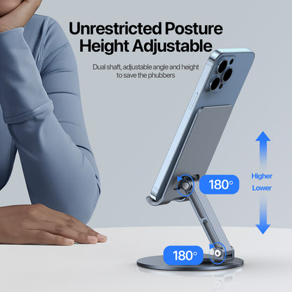 DUX DUCIS Aluminum Alloy 360-Degree Rotating Cell Phone Holder Adjustable Desk Phone Stand
