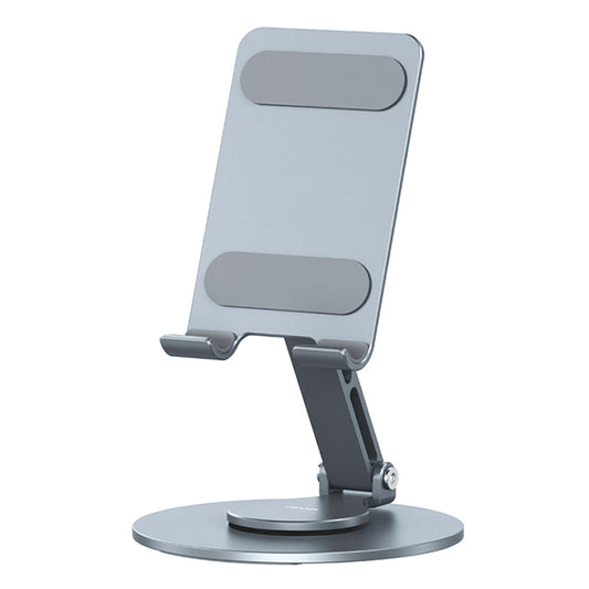 USAMS US-ZJ074 Desktop Foldable Phone Tablet Stand Aluminum Alloy 360-Degree Rotating Phone Holder
