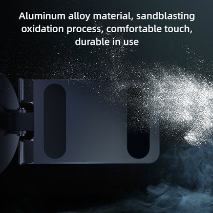 USAMS US-ZJ074 Desktop Foldable Phone Tablet Stand Aluminum Alloy 360-Degree Rotating Phone Holder