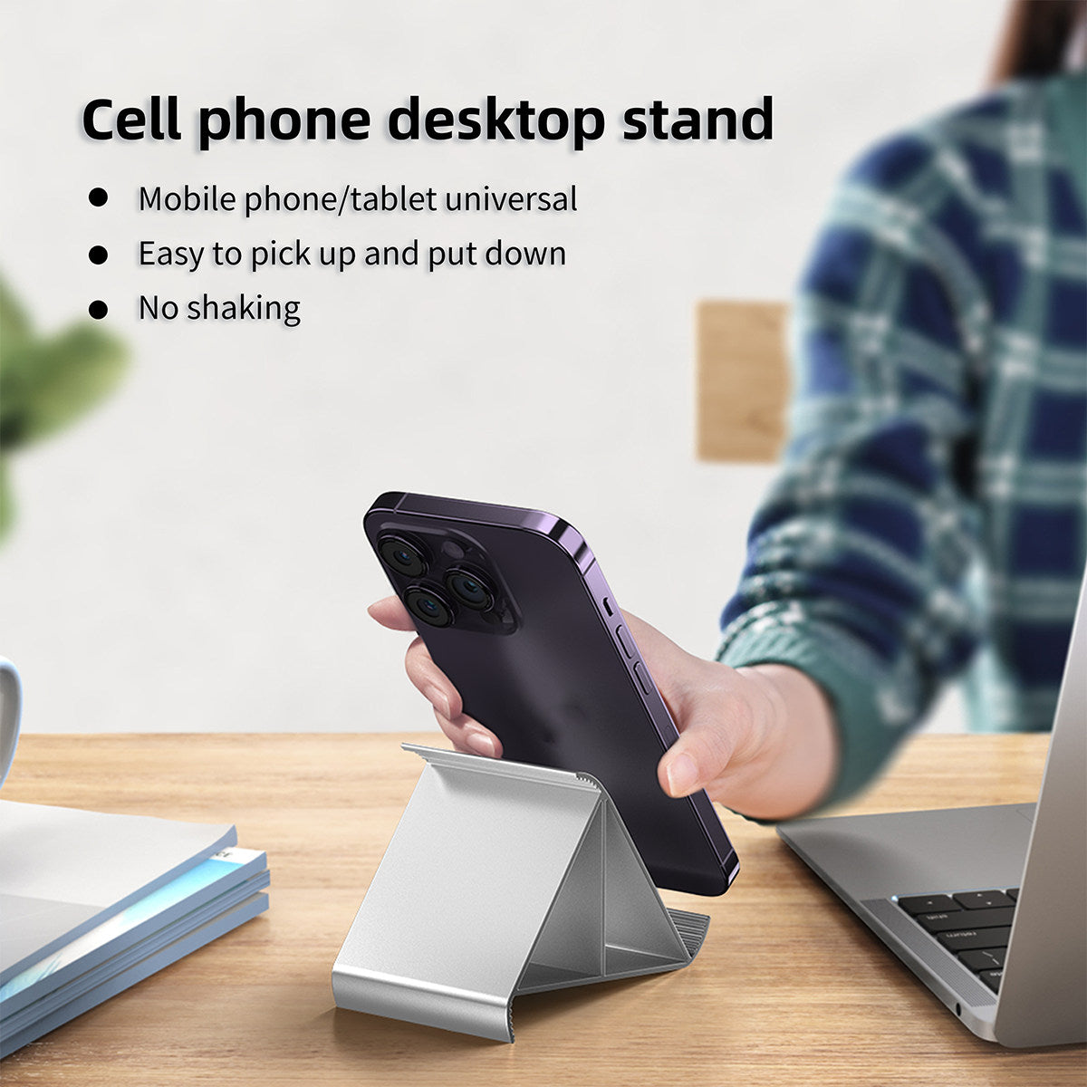 X3 Universal Mobile Phone Stand Desktop 3-Angle Adjustable Tablet Holder for 4-13 inches Devices