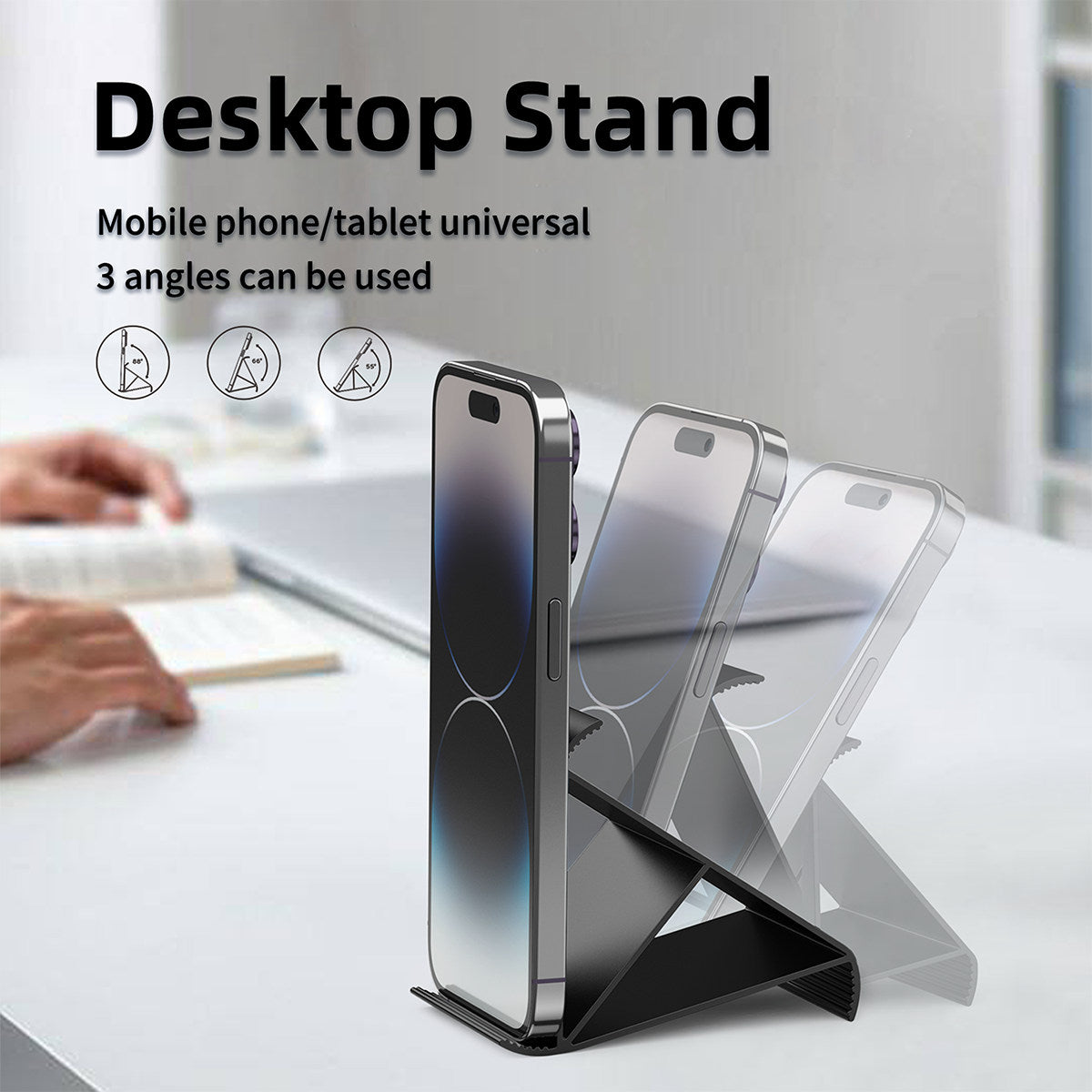 X3 Universal Mobile Phone Stand Desktop 3-Angle Adjustable Tablet Holder for 4-13 inches Devices