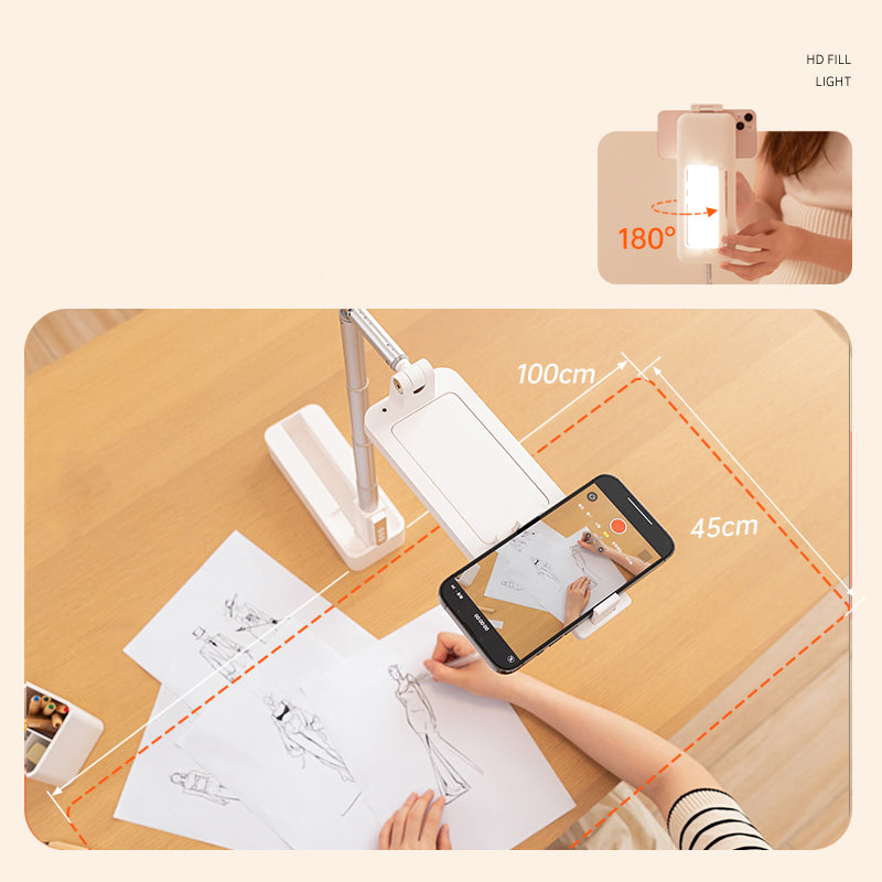V10 Integrate Cell Phone Holder Multifunctional Live Streaming Fill Light Cell Phone Clip