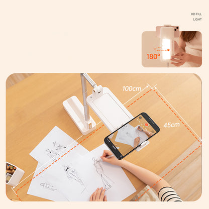 V10 Integrate Cell Phone Holder Multifunctional Live Streaming Fill Light Cell Phone Clip