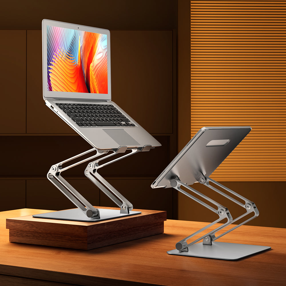AP-2DH Folding Portable Desktop Laptop Holder Multi-Angle Adjustable Aluminum Alloy Notebook Stand