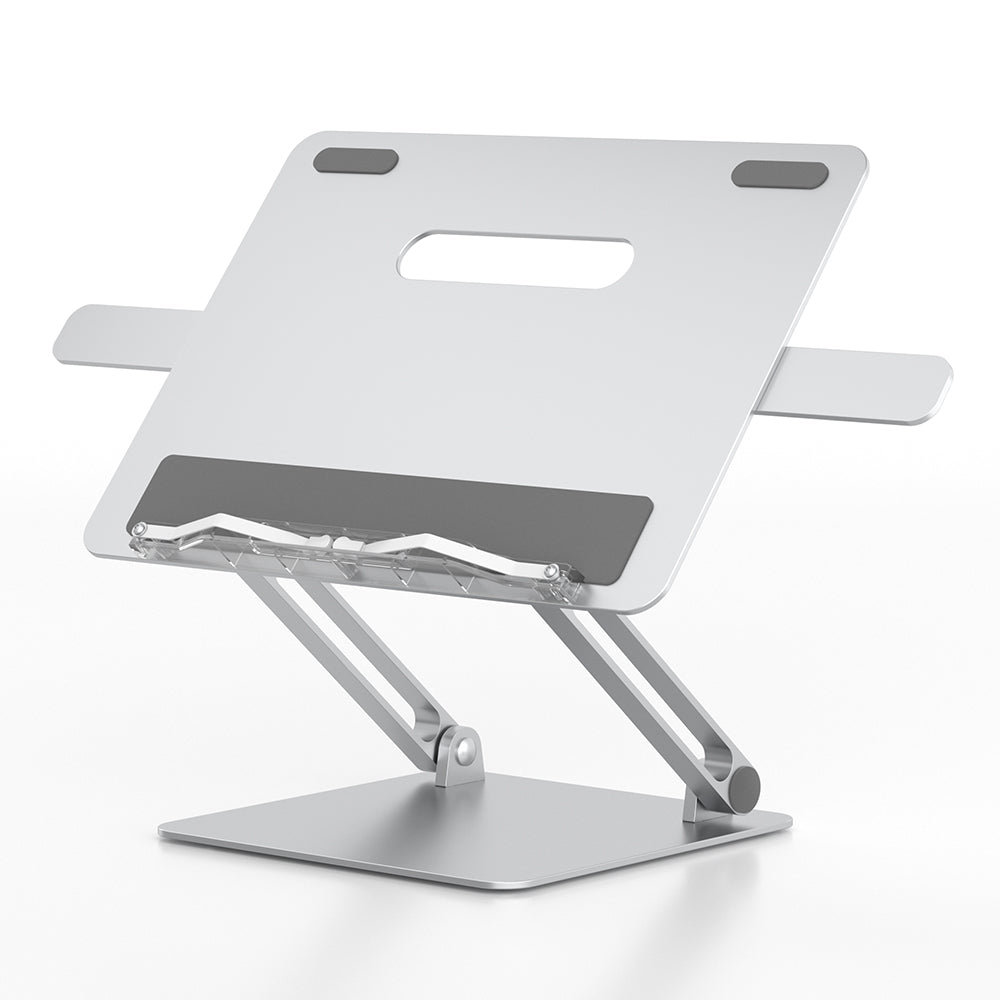 AP-2DB Aluminum Alloy Portable Folding Laptop Stand Adjustable Hollow Heat Dissipation Notebook Holder with Book Clips
