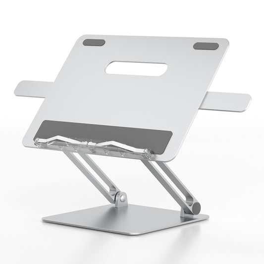AP-2DB Aluminum Alloy Portable Folding Laptop Stand Adjustable Hollow Heat Dissipation Notebook Holder with Book Clips