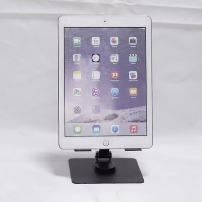 Metal Adjustable Desk Phone Stand Foldable Rotary Tablet Mount Stand for 6-14 inch Phone Tablet