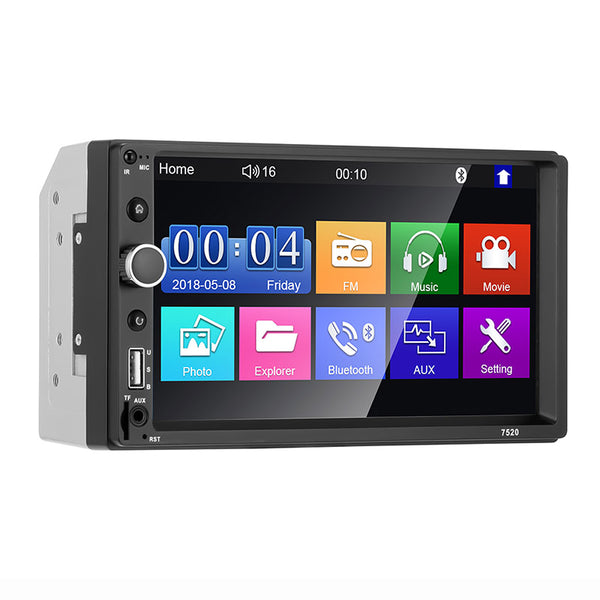 7520 7-inch Touch Screen Double Din Car MP5 Player Bluetooth Hands-free Call FM Radio Media Player