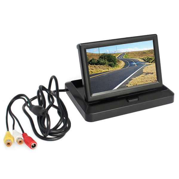 5&quot; IPS AHD Screen Video Display Monitor Folding Rear View Camera Parking and Reverse System