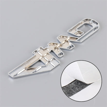 Aluminum Alloy Car Badge Sticker 4WD Letter Decal Universal Car Exterior Sticker