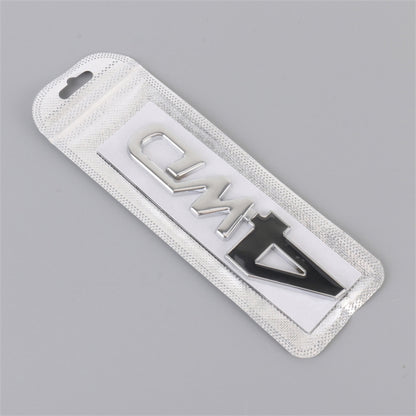 Aluminum Alloy Car Badge Sticker 4WD Letter Decal Universal Car Exterior Sticker