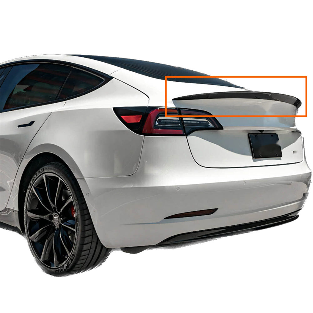 Car Rear Wing Free-Punching Car Spoiler Wing Decorative Strip Spoiler for 21-22 Model Y