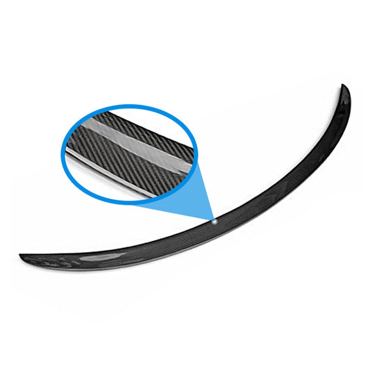 Car Spoiler Wing Decorative Strip Spoiler Non-Punching Car Rear Wing for Tesla Model 3 (17-22)