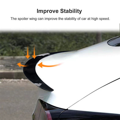Car Spoiler Wing Decorative Strip Spoiler Non-Punching Car Rear Wing for Tesla Model 3 (17-22)