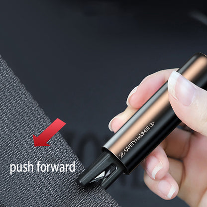 SEAMETAL AC01 Metal Car Window Breaker 2-in-1 Safety Hammer + Seat Belt Cutter Car Portable Escape Hammer