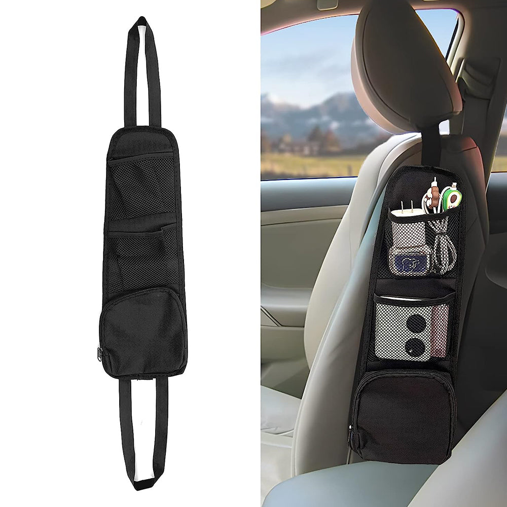 600D Oxford Cloth Mesh Hanging Bag Car Seat Side Organizer Multi-Pocket Automobile Seat Storage Pouch for Truck
