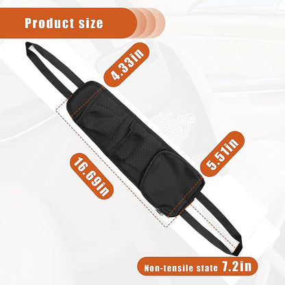600D Oxford Cloth Mesh Hanging Bag Car Seat Side Organizer Multi-Pocket Automobile Seat Storage Pouch for Truck