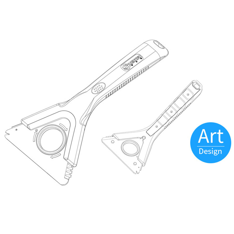 SEBTER SBT-4101 Glass Window Water Wiper Ice Scraper Blade Car Snow Shovel Ice Remover