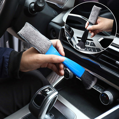 Car Air Conditioning Outlet Dust Removal Brush Multifunctional Double-head Auto Interior Cleaning Tool