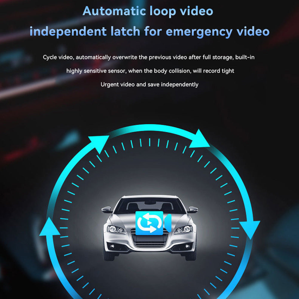 G30 2.4-inch Car DVR Parking Monitoring Night Vision Dash Cam Front Rear Dual Camera Driving Recorder