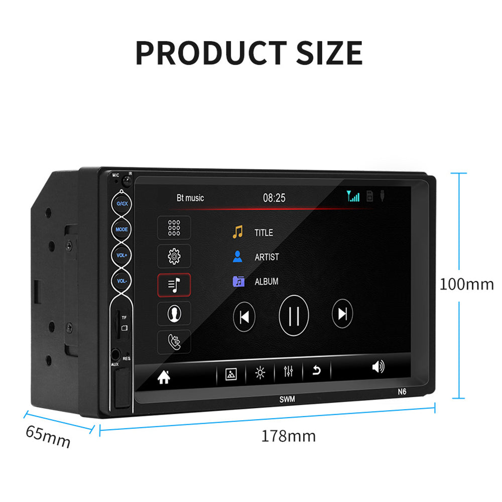 SWM N6 Car Stereo MP5 Player 7 inch Touch Screen Bluetooth Radio Receiver