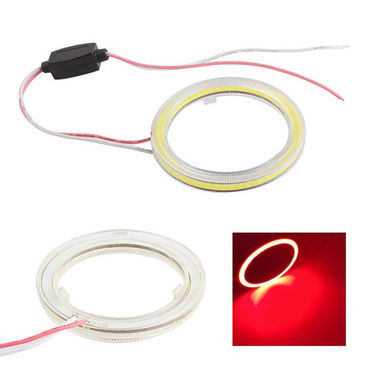 2Pcs / Set 100mm Car Angel Eye Ring Fog Lights COB LED Headlights with PC Cover