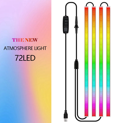 N1U-72 Car Underglow Lights Strip Waterproof Exterior Car Lights with APP Control, 12V 72LEDs Underbody Lights