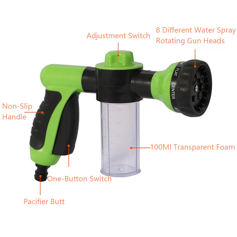 100ml Multi-Functional Water Gun Liquid-Filled High-Pressure Hand Sprayer for Washing Car Watering Lawn