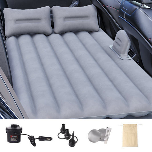 ZD-431 Air Inflation Bed SUV Truck Straight Stripe Sleeping Mat Car PVC Flocking Mattress