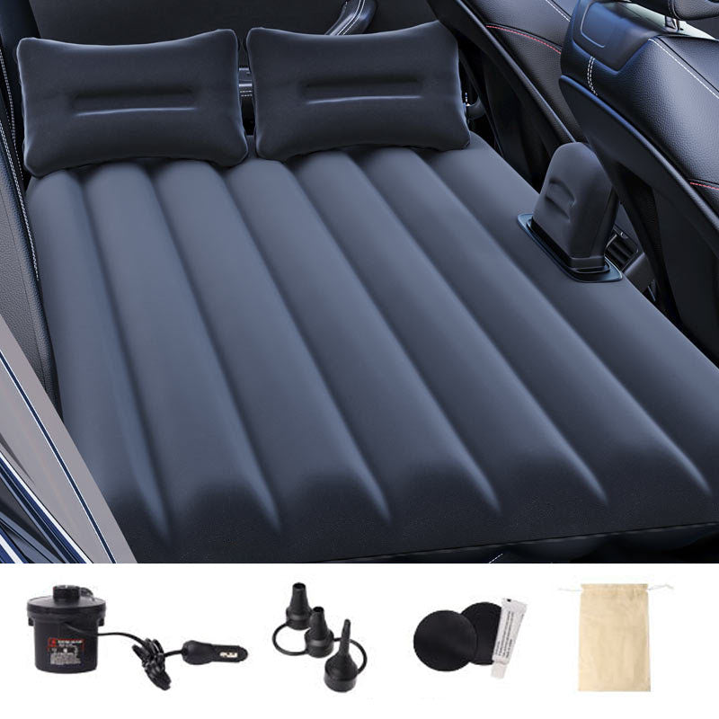 ZD-431 Air Inflation Bed SUV Truck Straight Stripe Sleeping Mat Car PVC Flocking Mattress
