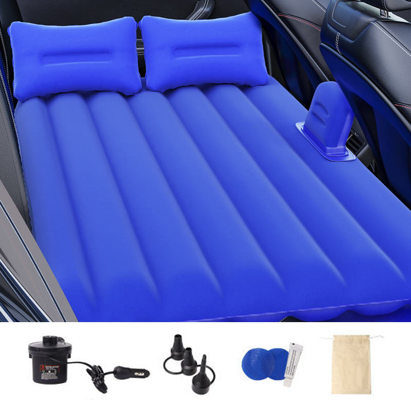 ZD-431 Air Inflation Bed SUV Truck Straight Stripe Sleeping Mat Car PVC Flocking Mattress