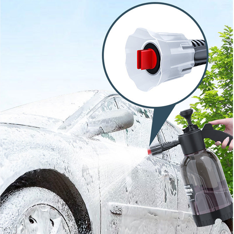 2L Foam Sprayer Car Wash Foam Watering Can Water Bottle Auto Cleaning Tool with Towel + Sponge