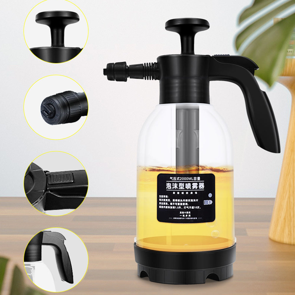 9319F 2L Foam Sprayer Watering Can Car Wash Cleaning Tool Foam Generator Bottle